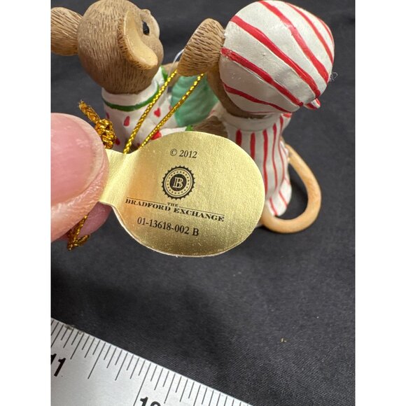 The Night Before Kissmas Mice Ornament By Bradford Exchange Enesco Sweet & Charm - Picture 5 of 7